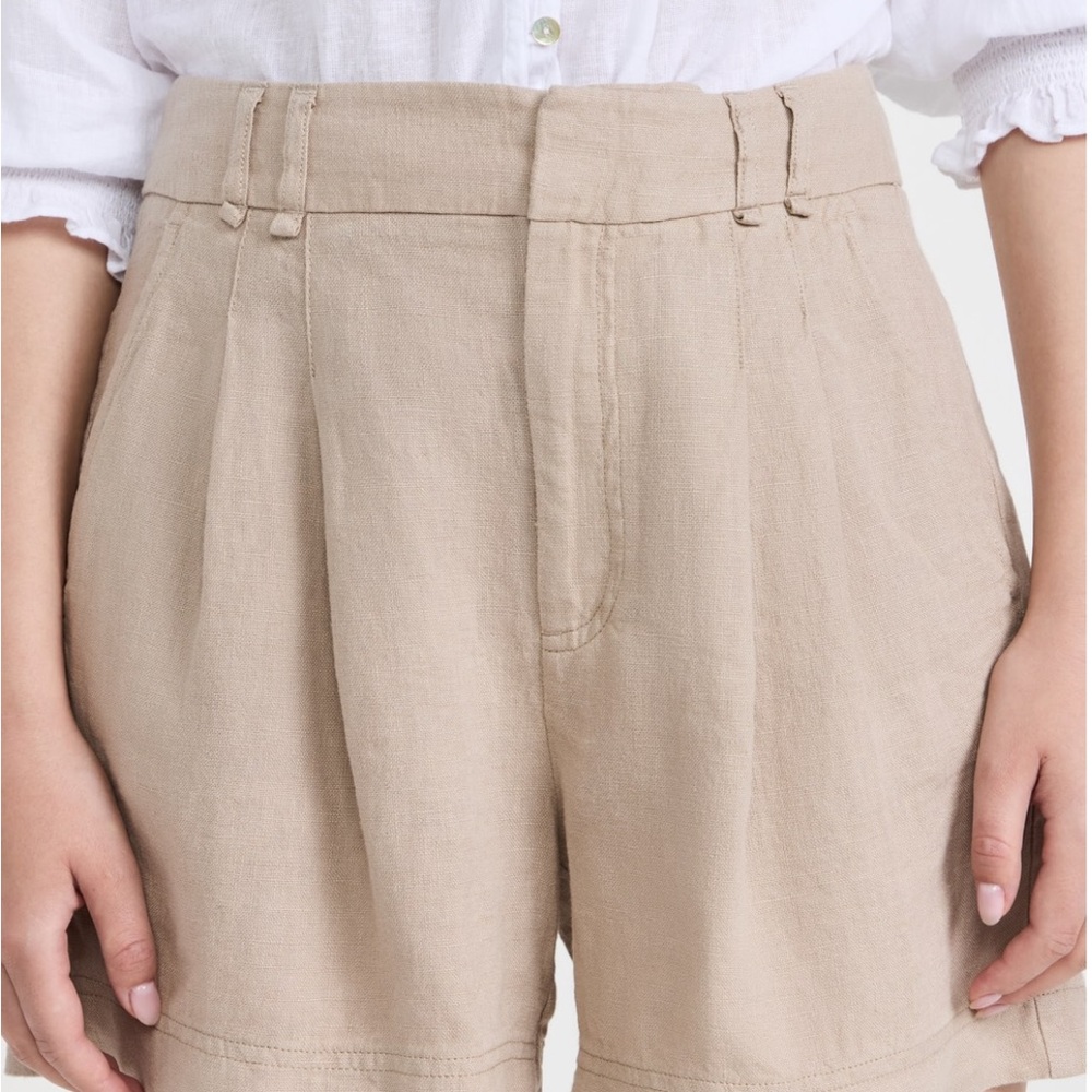 NWT Free People Chelsea Linen Shorts/Medium/Sand - Picture 2 of 8
